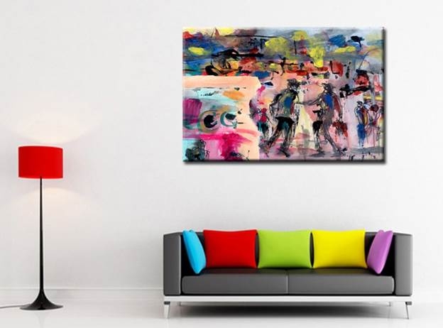 peinture sur toile 5 parties